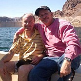 Tim and Marty on Lake Mead 2009