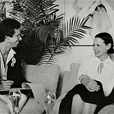 Marty interviewing Gloria Vanderbilt